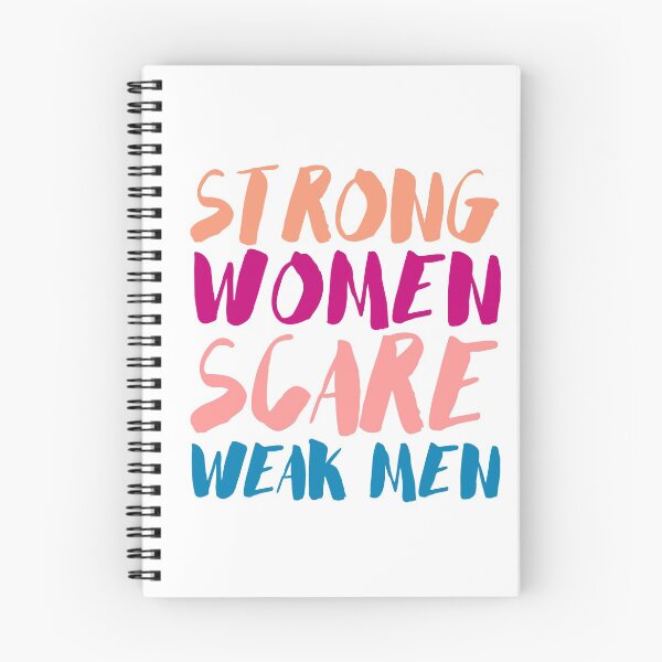 Item preview, Strong Women Scare Weak Men Text Logo designed and sold by ashlie miller.