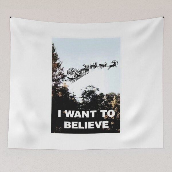 Item preview, I Want To Believe Poster X-Files Funny Santa Christmas T-shirt designed and sold by ravishdesigns.
