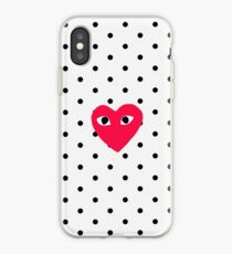 comme des garcons Polkadot iPhone Case