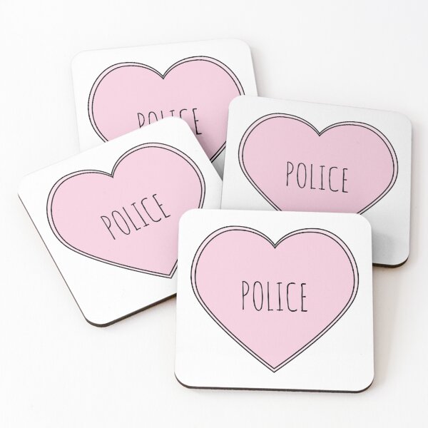 Item preview, Police Heart designed and sold by teesaurus.
