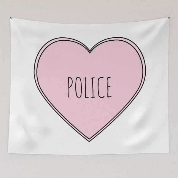 Item preview, Police Heart designed and sold by teesaurus.