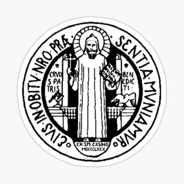 Order of Saint Benedict Medal Sticker