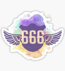 666 ANGEL WINGS PROTECTED UNIVERSE REPEATING NUMBERS Sticker