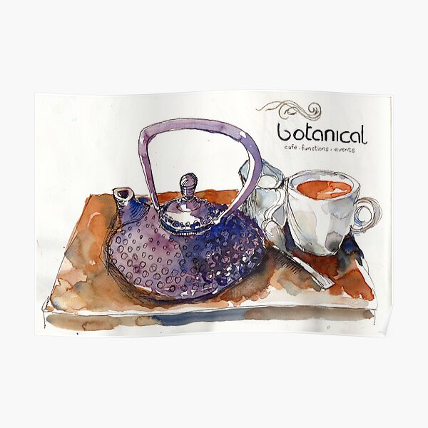 Teatime at Mt Coot-Tha Poster