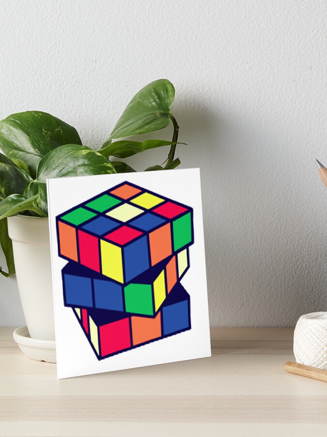 Rubik S Cube Art Board Print By Lukaslabrat Redbubble - roblox cube toy