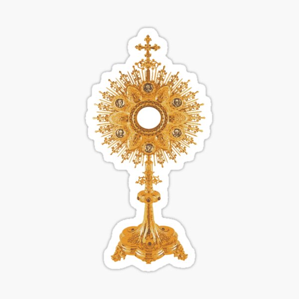 Monstrance Sticker with it's you I adore Sticker for Sale by Brooke  Therese