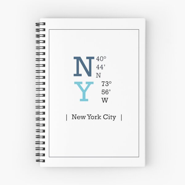 Aperçu de l'œuvre Longitude et latitude - NY créée et vendue par Paper & Paige.