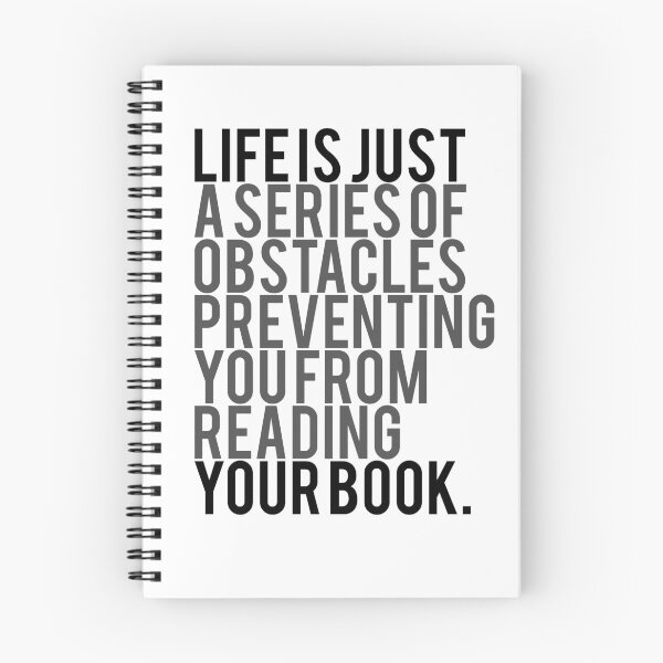 Item preview, Life is just a series of obstacles preventing you from reading your book designed and sold by Expressman.