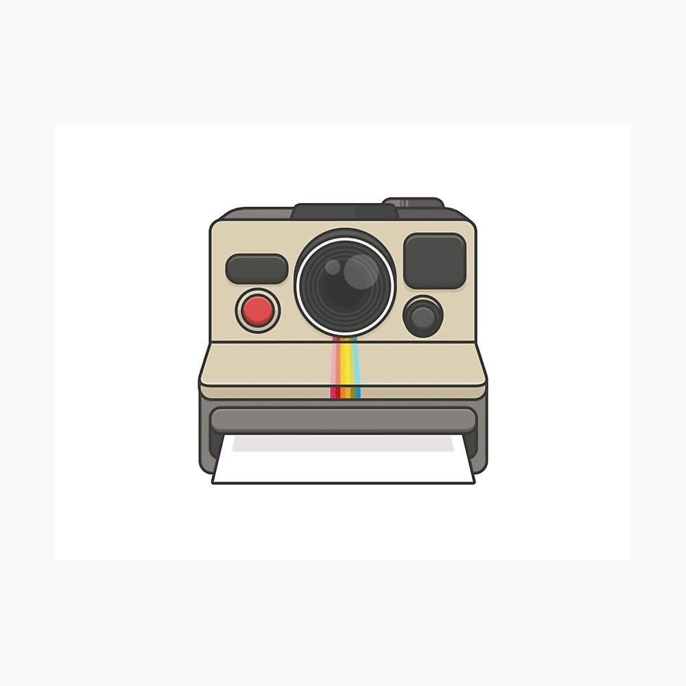 Polaroid Camera Poster By Lukaslabrat Redbubble - polaroid vintage camera roblox