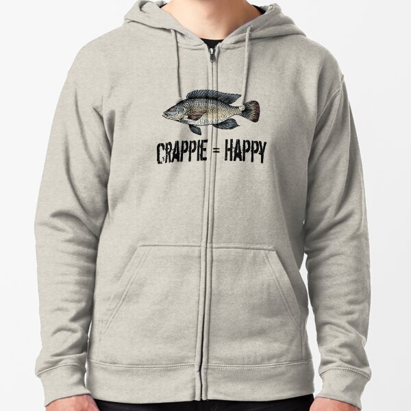 Crappie Shirt - Crappie Fishing - Crappie Equals Happy - Fish