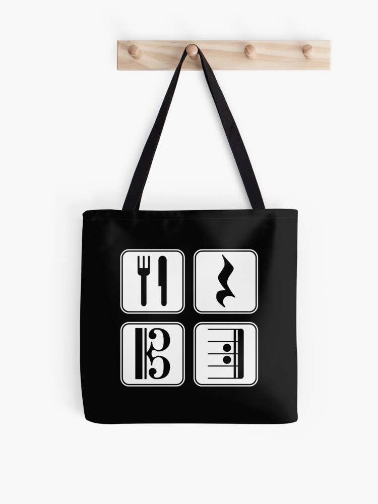 Bad girl (alto clef) Tote Bag by a musician on the roof