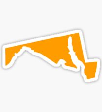 Orange Maryland Sticker