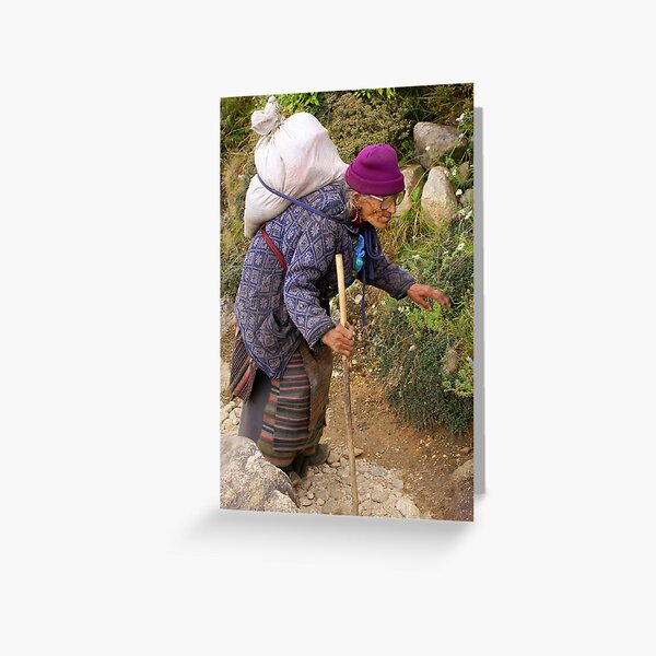 A REAL TREKKER Greeting Card
