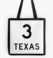 Texas State Highway SH 3 | United States Highway Shield Sign Tote Bag