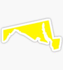 Yellow Maryland Sticker