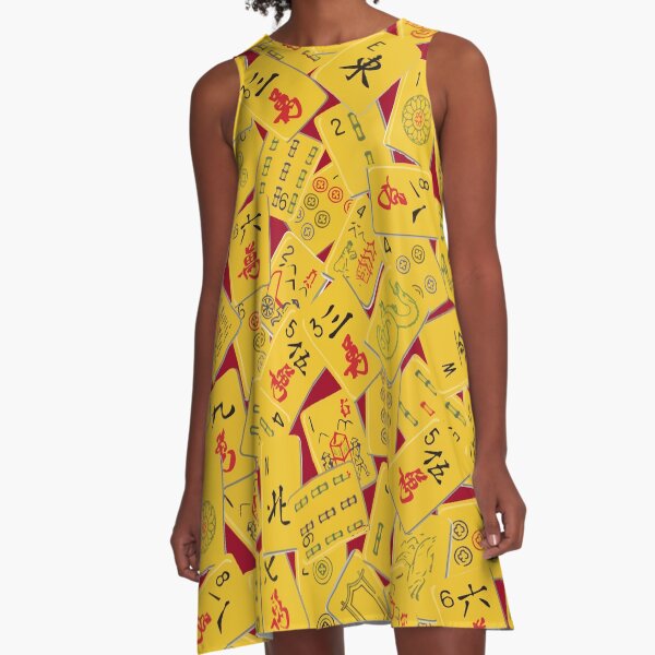 Mahjongg Mess A-Line Dress