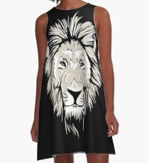 African Lion A-Line Dress