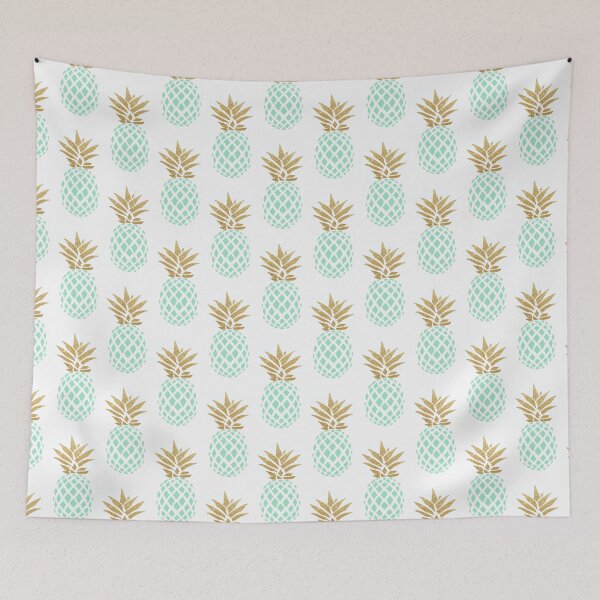 Item preview, Elegant faux gold tropical pineapple pattern designed and sold by NaughtyCat.