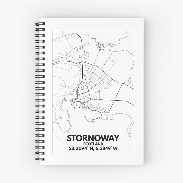 Item preview, Mapa de Stornoway, Isle of Lewis, Outer Hebrides, Escocia designed and sold by downbubble17.