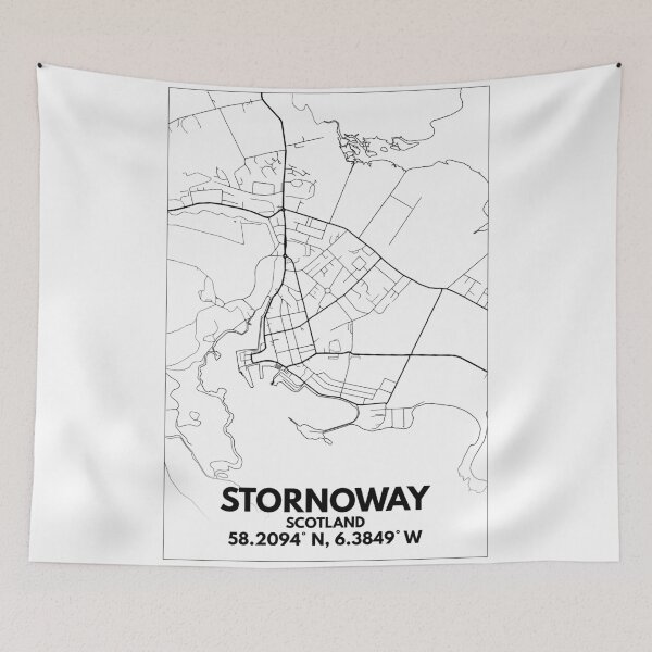 Item preview, Stornoway, Isle of Lewis, Outer Hebrides, Scotland City Map designed and sold by downbubble17.