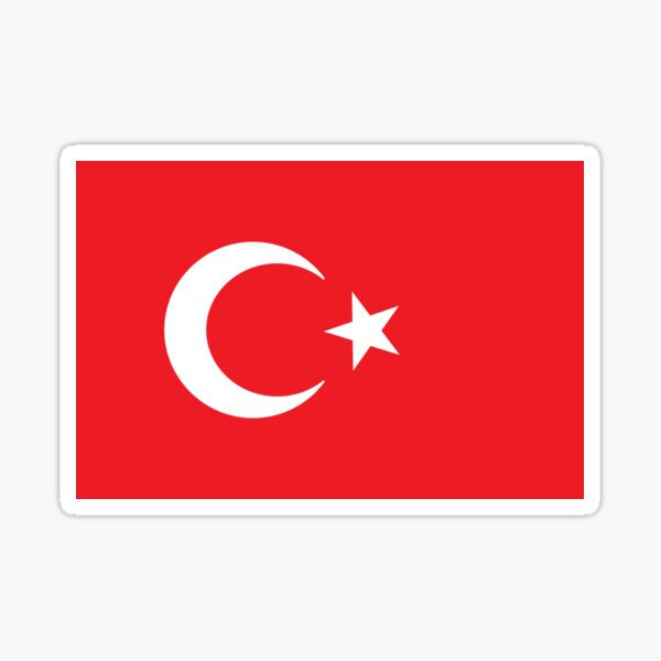 "Turkey flag" Sticker for Sale by GRGroup Redbubble