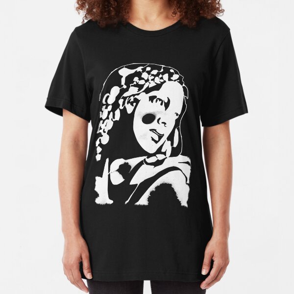Woman design for dark tees Slim Fit T-Shirt