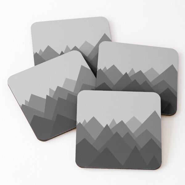 Item preview, Black and White Abstract Mountains designed and sold by DanaAndTheBooks.