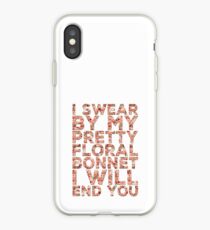 By My Pretty Floral Bonnet iPhone Case