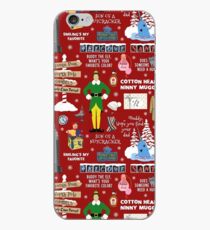 Buddy the Elf collage, Red background iPhone Case