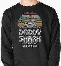 Daddy Shark Retro - Für dunklen Druck Sweatshirt