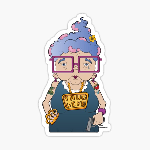 Thug Life Glasses Stickers Redbubble