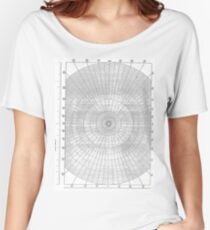 graph paper of polar coordinates, #graph #paper #polar #coordinates #GraphPaper #PolarCoordinates Women's Relaxed Fit T-Shirt