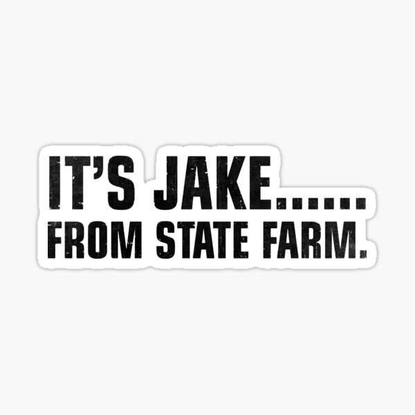 Jake Name Stickers Redbubble - state farm roblox