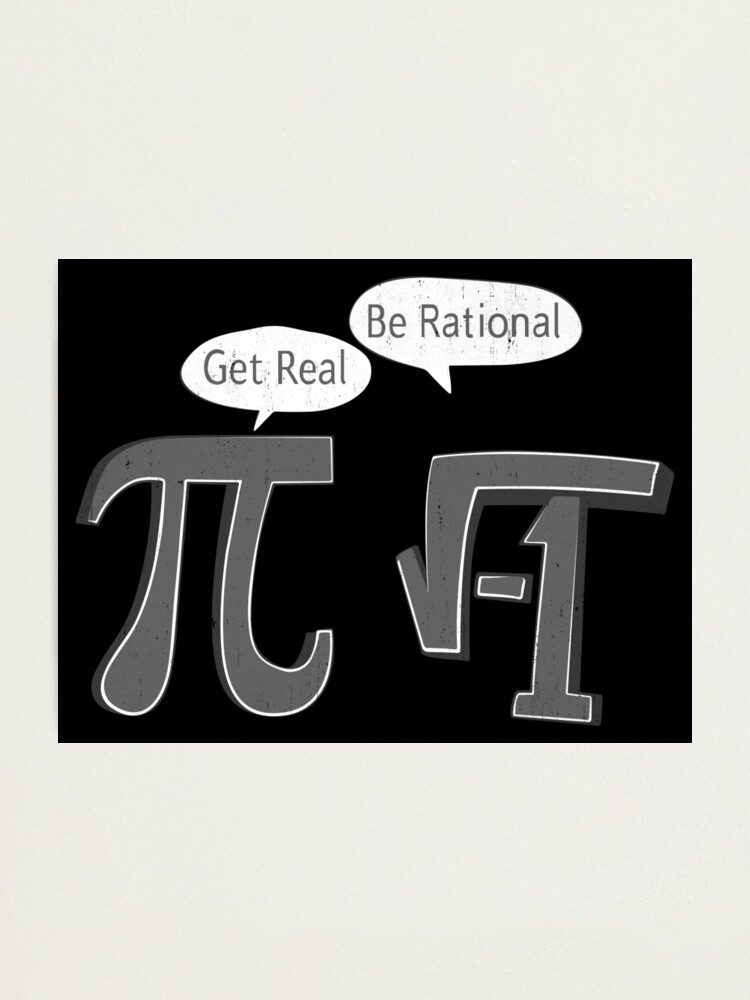 Pi Square Root Of Negative One Pi Infinity Square Root Photographic Print By Jiangfeng Redbubble