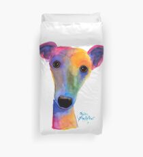 WHIPPET / GREYHOUND PRINT 'PANSY' Von Shirley MacArthur Bettbezug