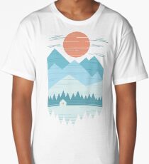 Kabine im Schnee Longshirt