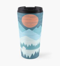 Cabin In The Snow Travel Mug
