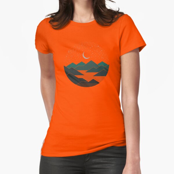 Between The Mountains And The Stars Fitted T-Shirt