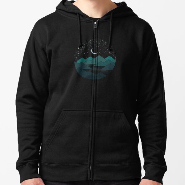 Between The Mountains And The Stars Zipped Hoodie