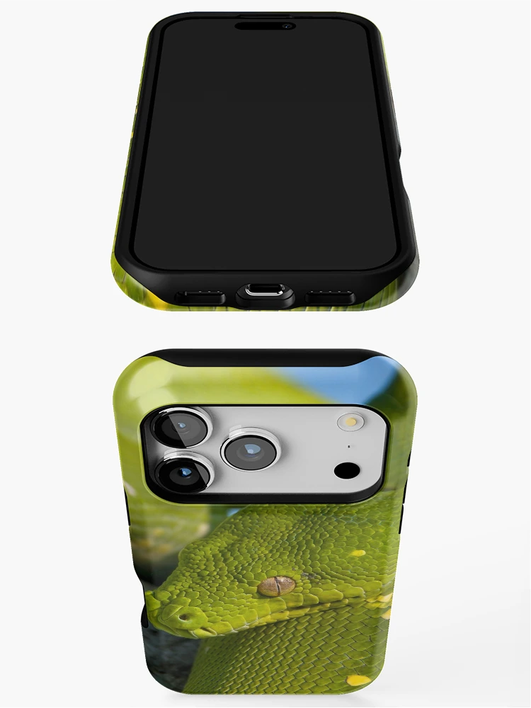 Thumbnail 3 of 4, iPhone Case, Green Tree Python designed and sold by Andrew Goodall.
