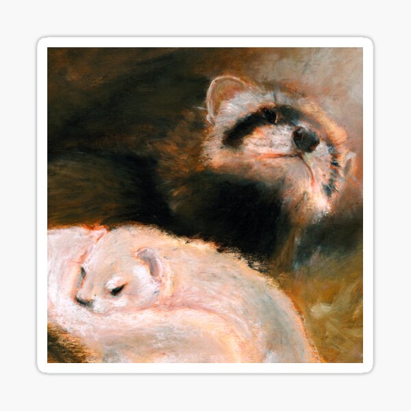 Ferret mommy Pegatina