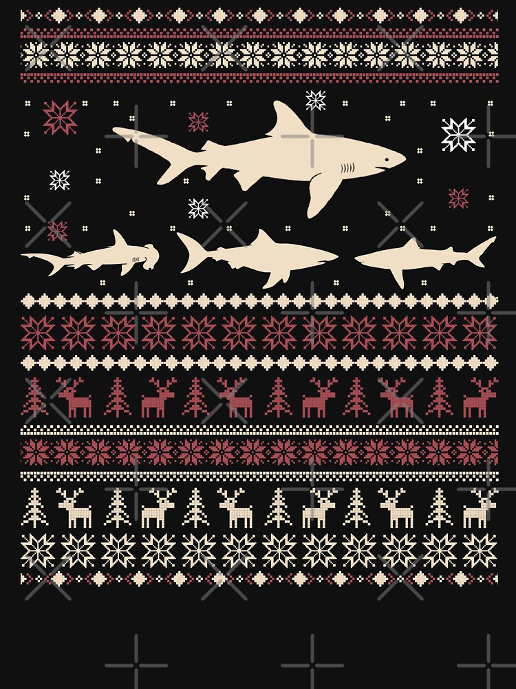 Shark Ugly Christmas Sweater by wantneedlove