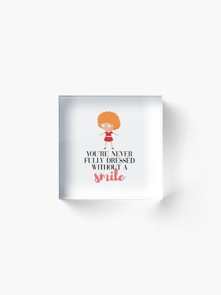 Alternate view of Annie - smile Acrylic Block
