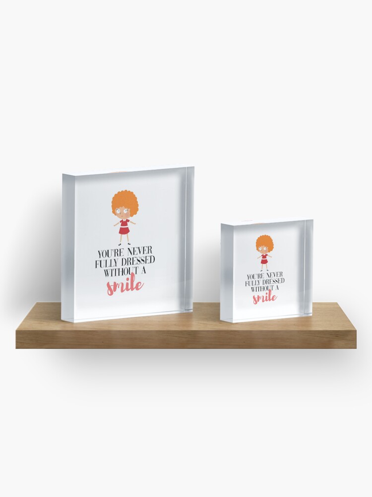 Alternate view of Annie - smile Acrylic Block