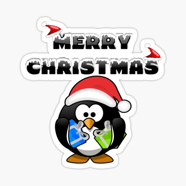 Merry Christmas Pinguin Sticker