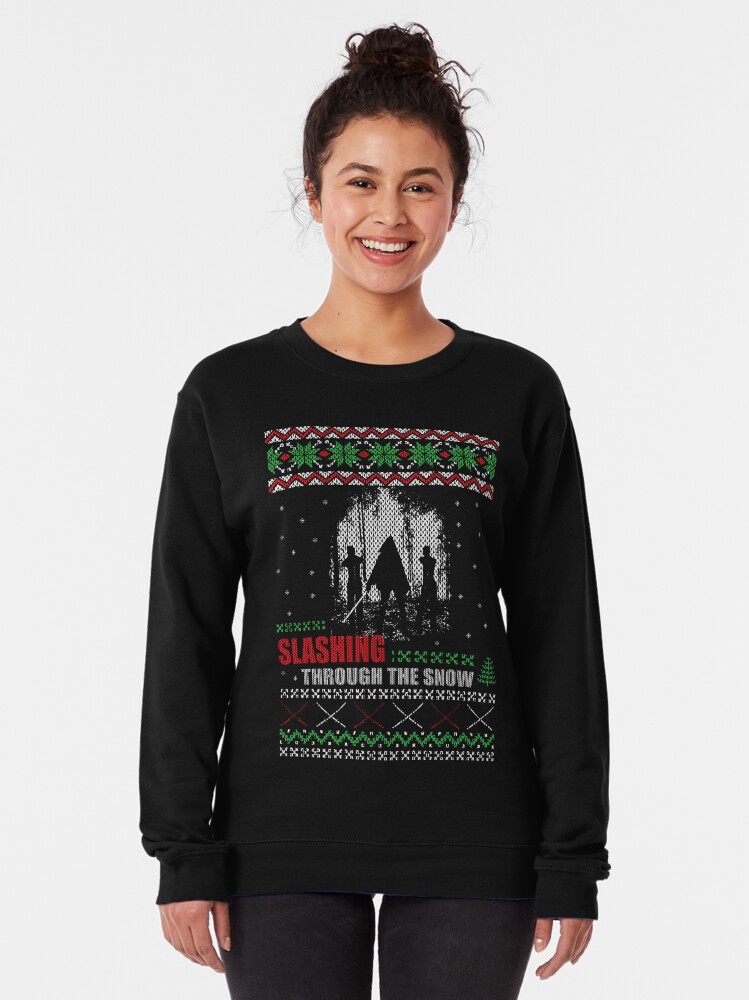 Alternate view of The Walking Dead - Michonne Ugly Christmas Sweater Pullover Sweatshirt