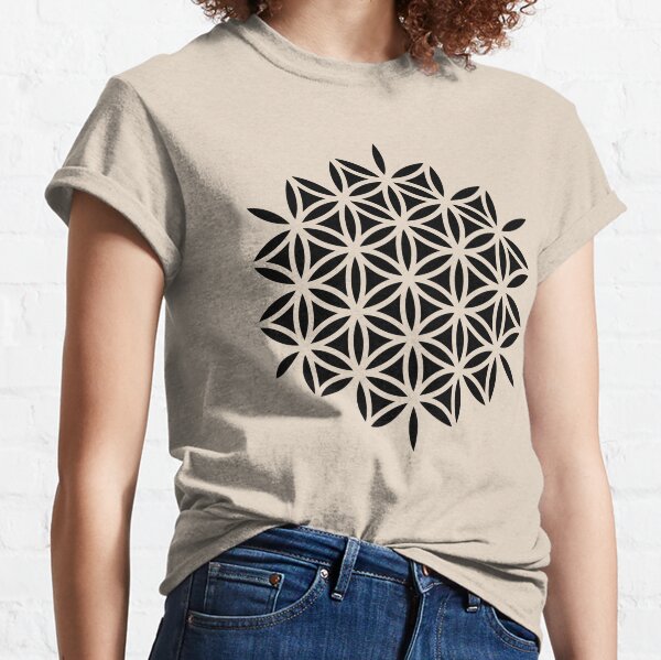 Mens T-shirt Flower of Life- Blue – Dreamtime Clothing