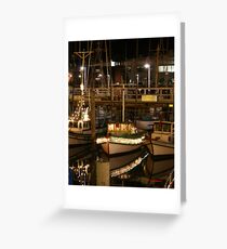 Christmas Lights at Fisherman's Warf Greeting Card