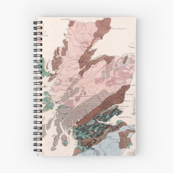 Item preview, Vintage Geological Map of Scotland (1850) designed and sold by BravuraMedia.