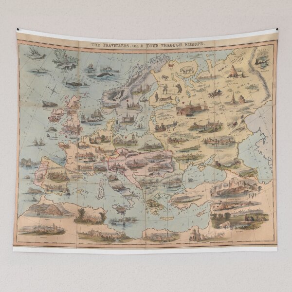Item preview, Vintage Map of Europe (1842) designed and sold by BravuraMedia.